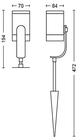 Philips 17414/30/P7 - 3x LED Hue LILY spotlámpa 8W 230V IP65 készlet