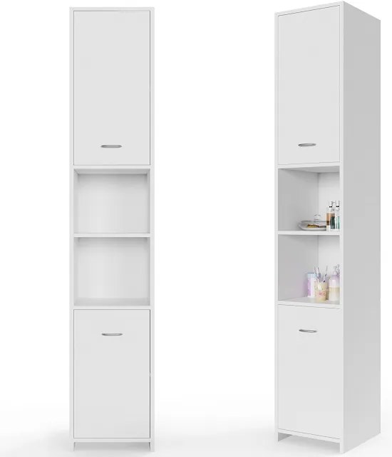 Casaria® Fürdőszobai szekrény - 180x30x30 cm