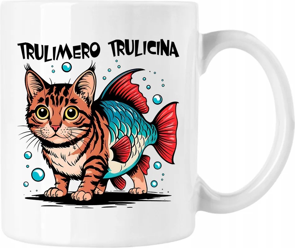 Trippi troppi bögre brainrot cica 5 fehér 330ml