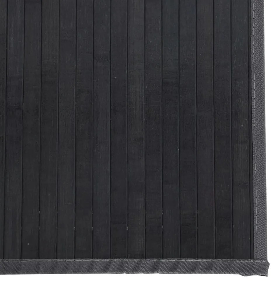 négyszögletű szürke bambusz szőnyeg 100 x 400 cm