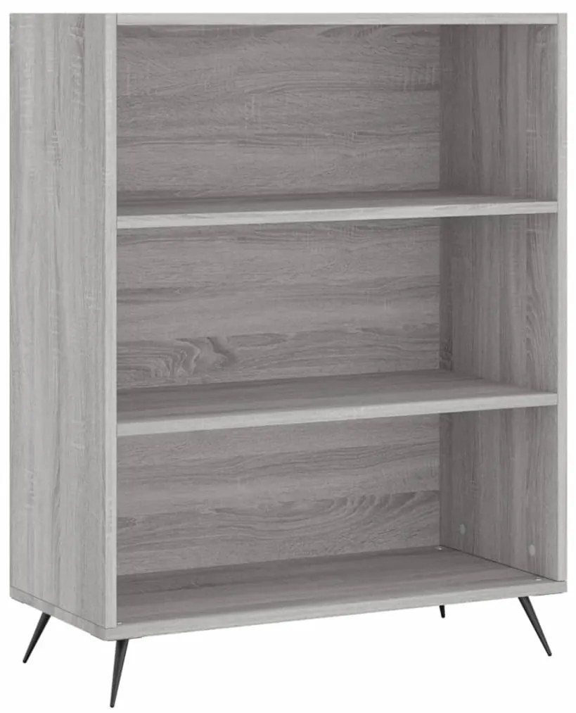 szürke sonoma szerelt fa magasszekrény 69,5x32,5x180 cm