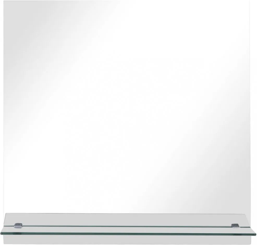 edzett üveg falitükör polccal 30 x 30 cm