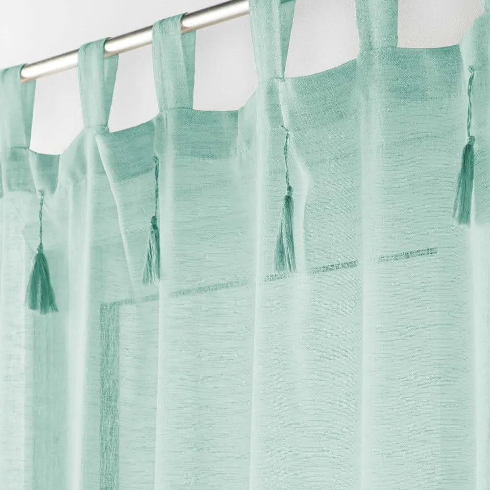 Zöld átlátszó függöny 140x240 cm Dalila – douceur d'intérieur