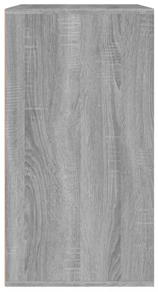 szürke sonoma színű szerelt fa pipereszekrény 80 x 40 x 75 cm