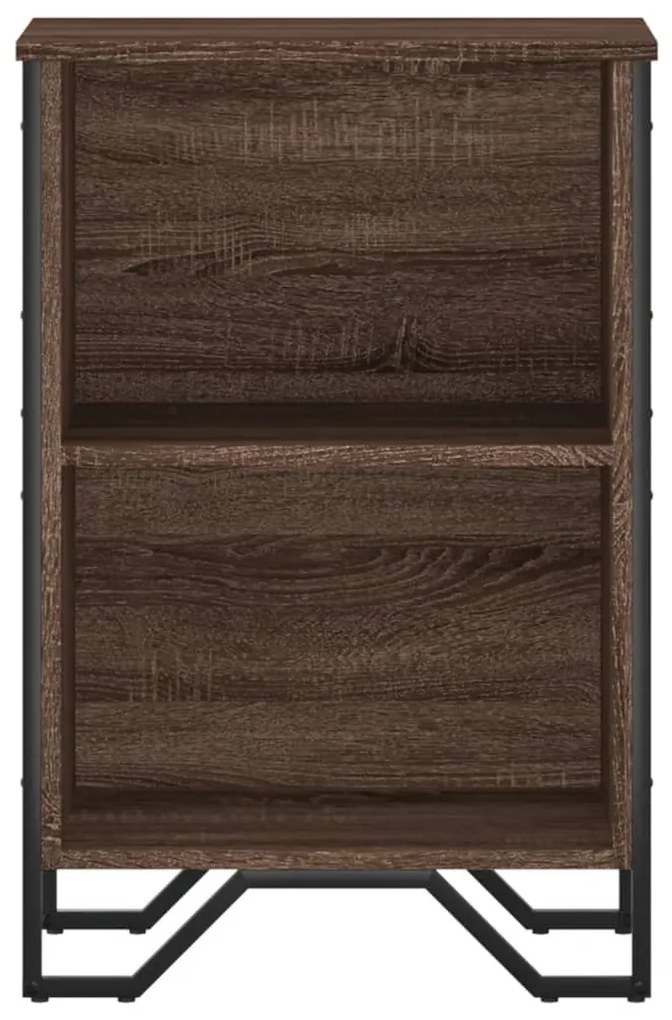 barna tölgy színű szerelt fa könyvszekrény 50 x 31 x 74,5 cm