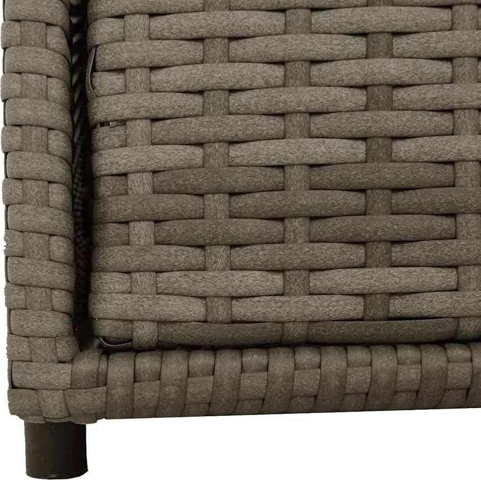 vidaXL szürke polyrattan kerti tárolószekrény 55 x 59 x 69 cm