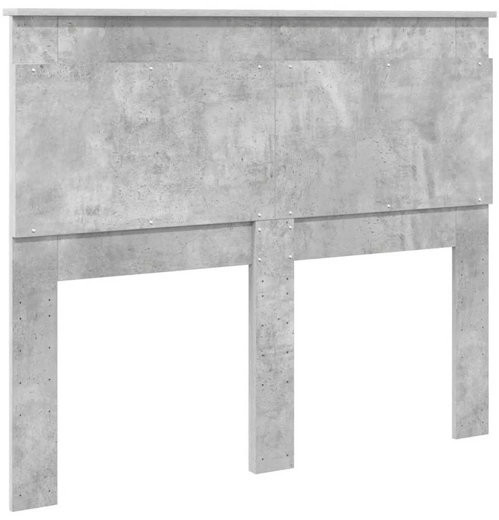 Fejtámla fejtámlával Beton Szürke 135 cm Faanyag