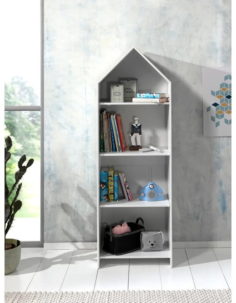 Casami fehér házikó könyvespolc, 57 x 171 cm - Vipack