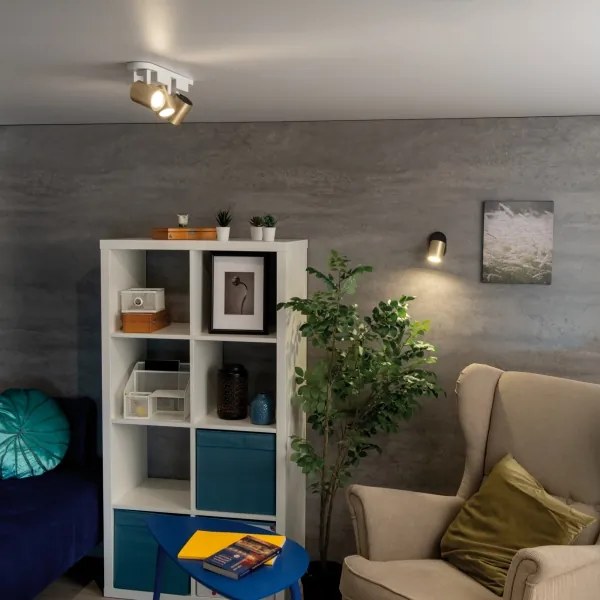 Kanlux 38960 - Fali spotlámpa LAURIN 1xGU10/10W/230V réz/fekete