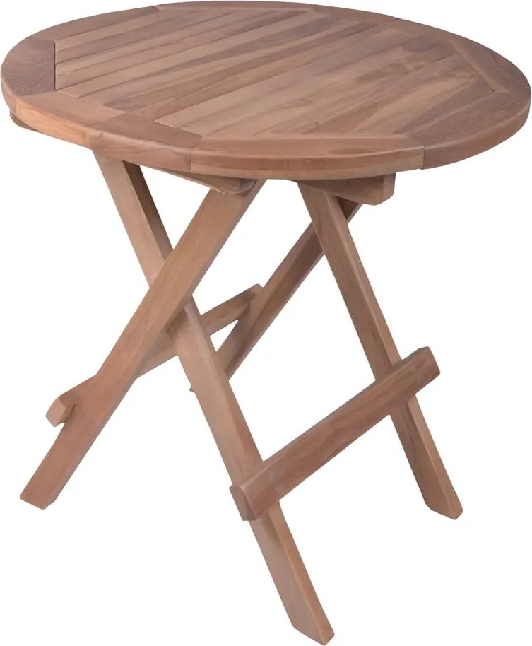 Teakfa kerek kerti tárolóasztal ø 50 cm Luang – Garden Pleasure