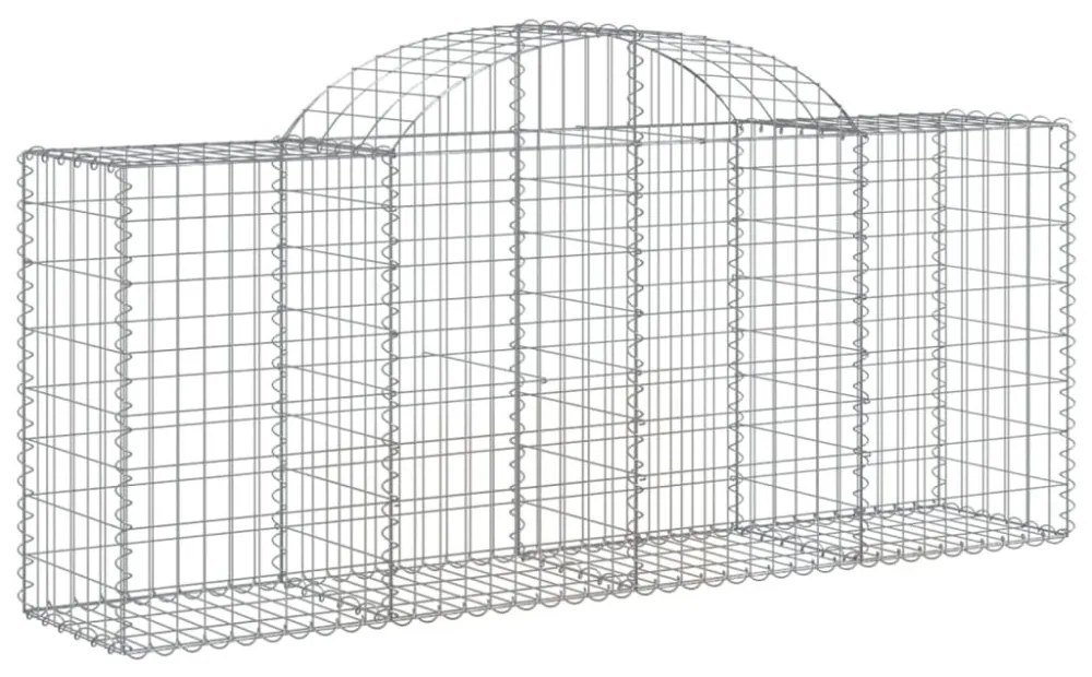 13 db íves horganyzott vas gabion kosár 200x50x80/100 cm