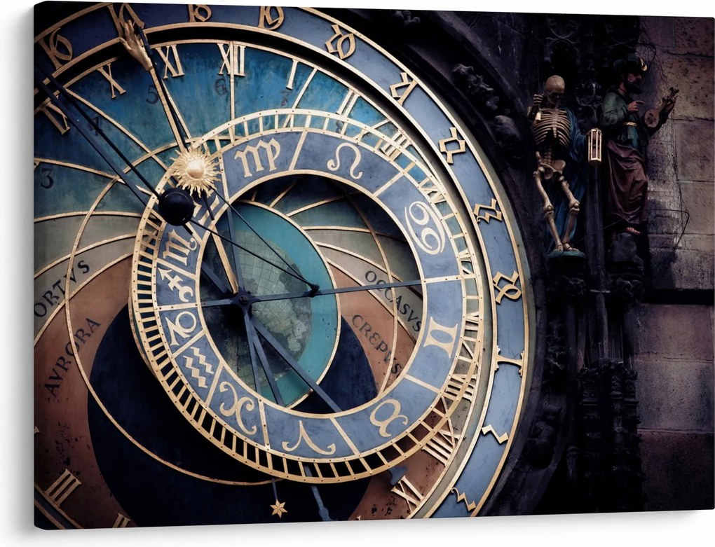 Kép - Orloj, Prága (70x50 cm)