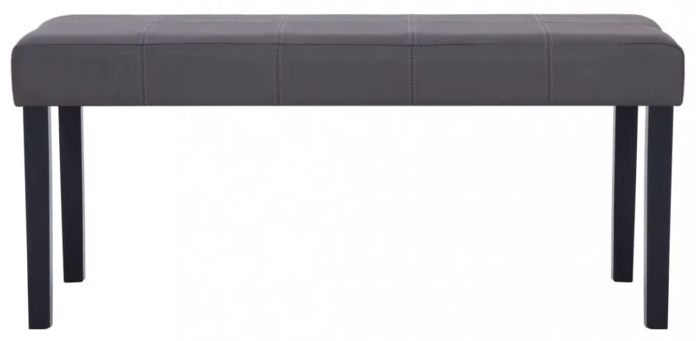 szürke műbőr pad 106 cm