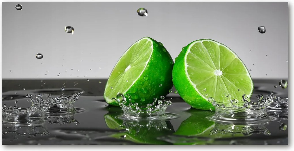 Fotó üvegkép Lime a vízben 140x70