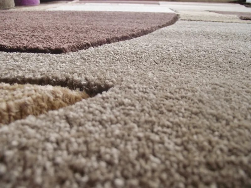 London modern nyírt szőnyeg Barna Bézs