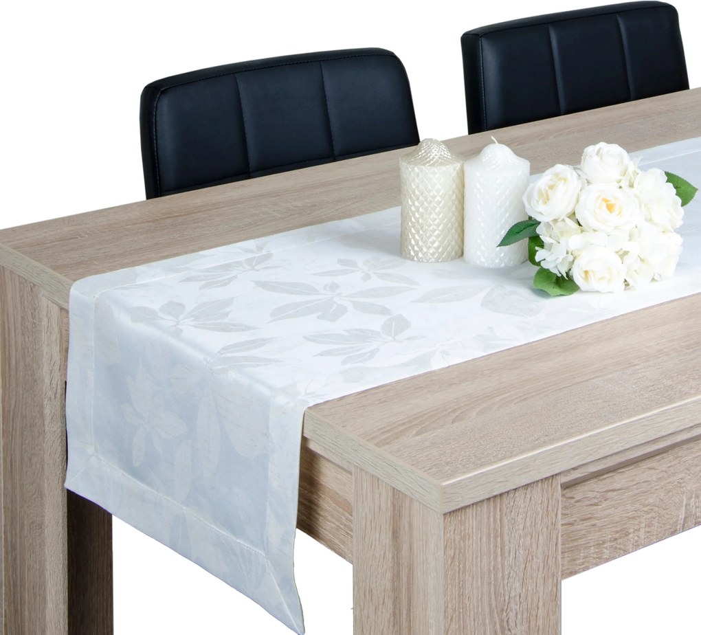 Dekorációs öv Polilen 40x160 asztali futó bézs mintás 3012