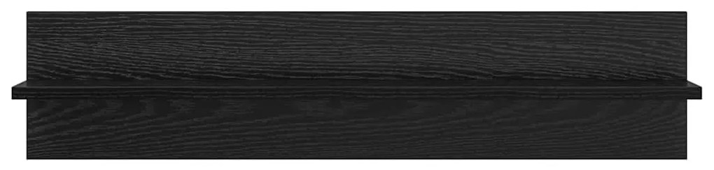 Falpolcok 4 pcs Fekete tölgy 80 x 11,5 x 18 cm Faanyag