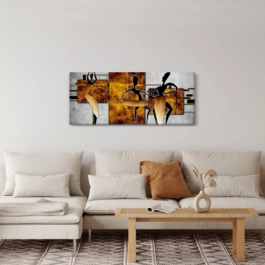 Kép - Az afrikai kultúra motívumai (120x50 cm)
