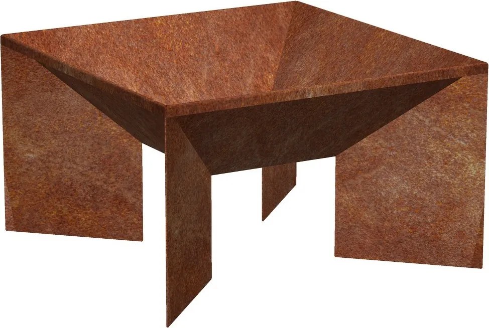 Fokus Kerti tűzrakóhely 50 x 50 x 30 cm, corten CORGARDEN 1016