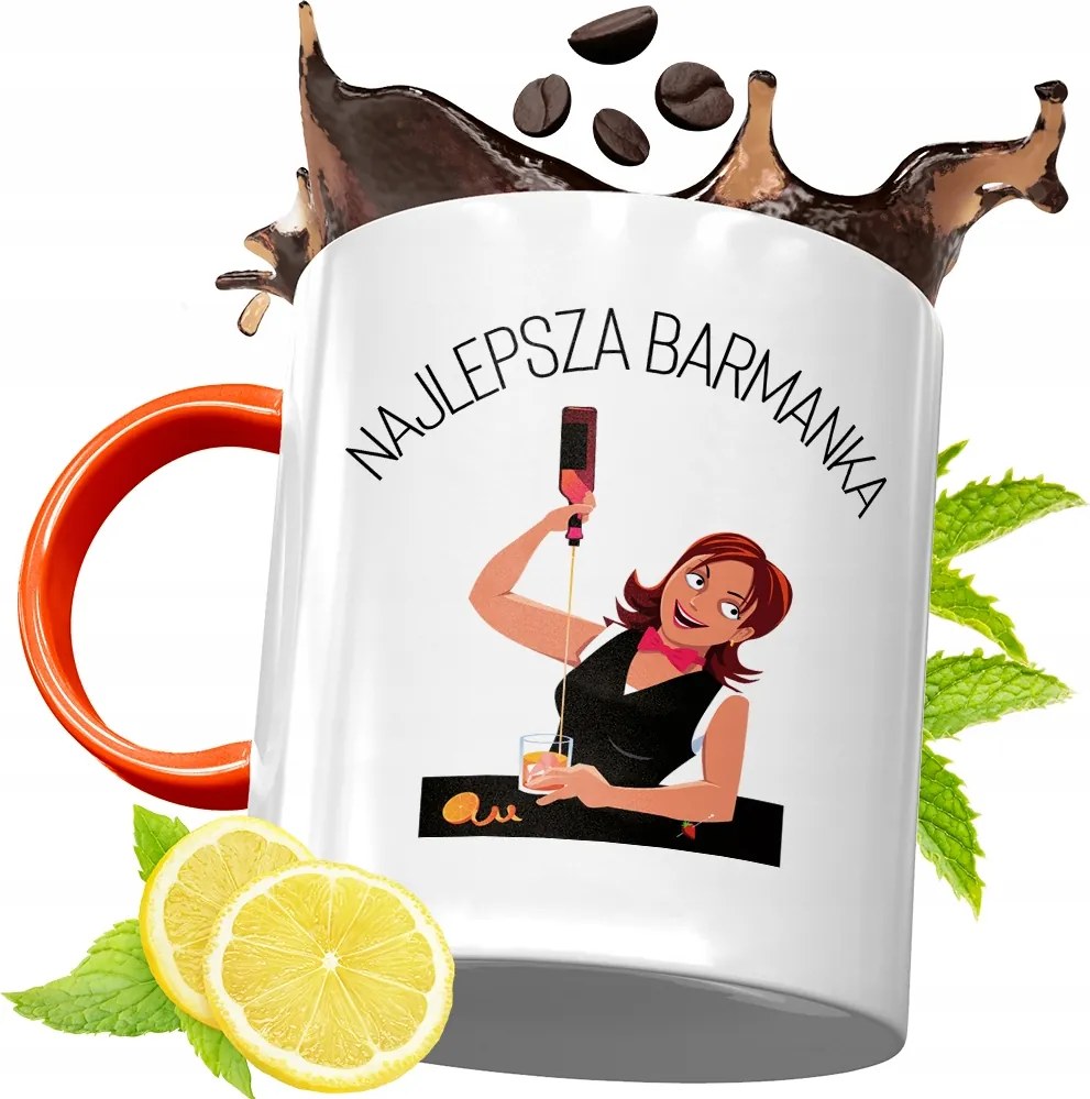 Narancssárga Bögre Csaposnak Ajándék fényképes nyomattal