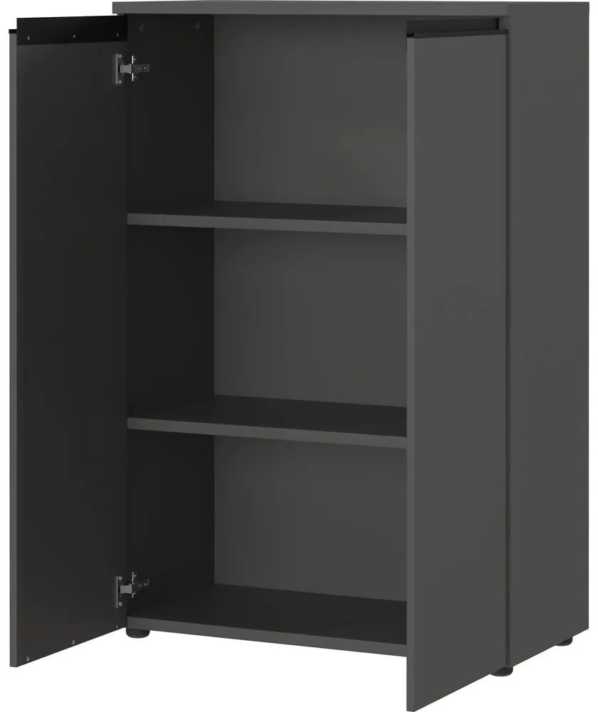 Antracitszürke szekrény 81x120 cm Bedano – Germania