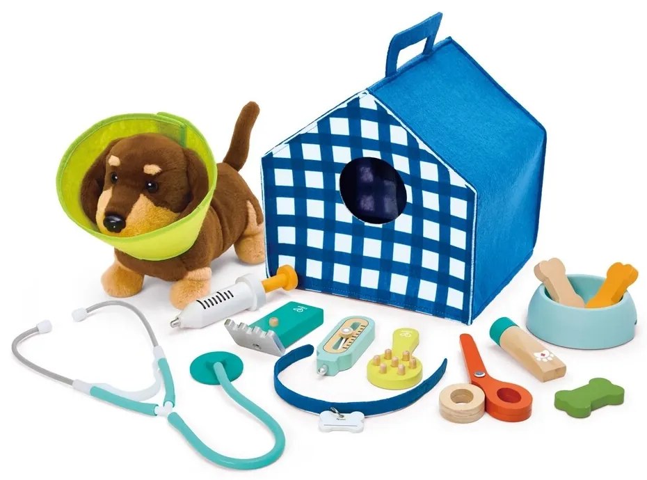 Hape Állatorvos készlet - kiskutyák gondozása