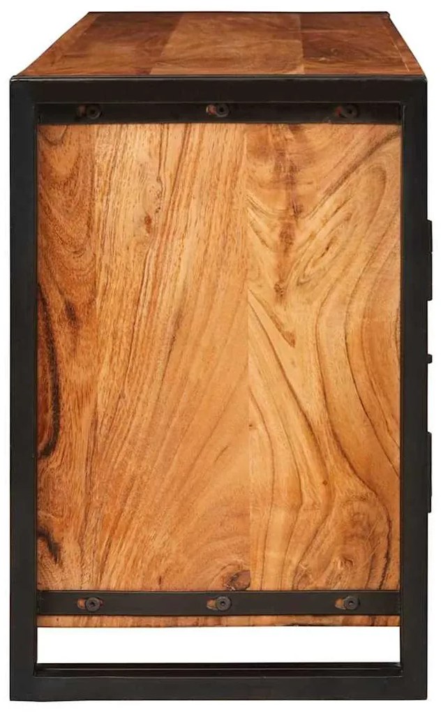 TV szekrény Barna 120 x 30 x 50 cm tömör akácfa