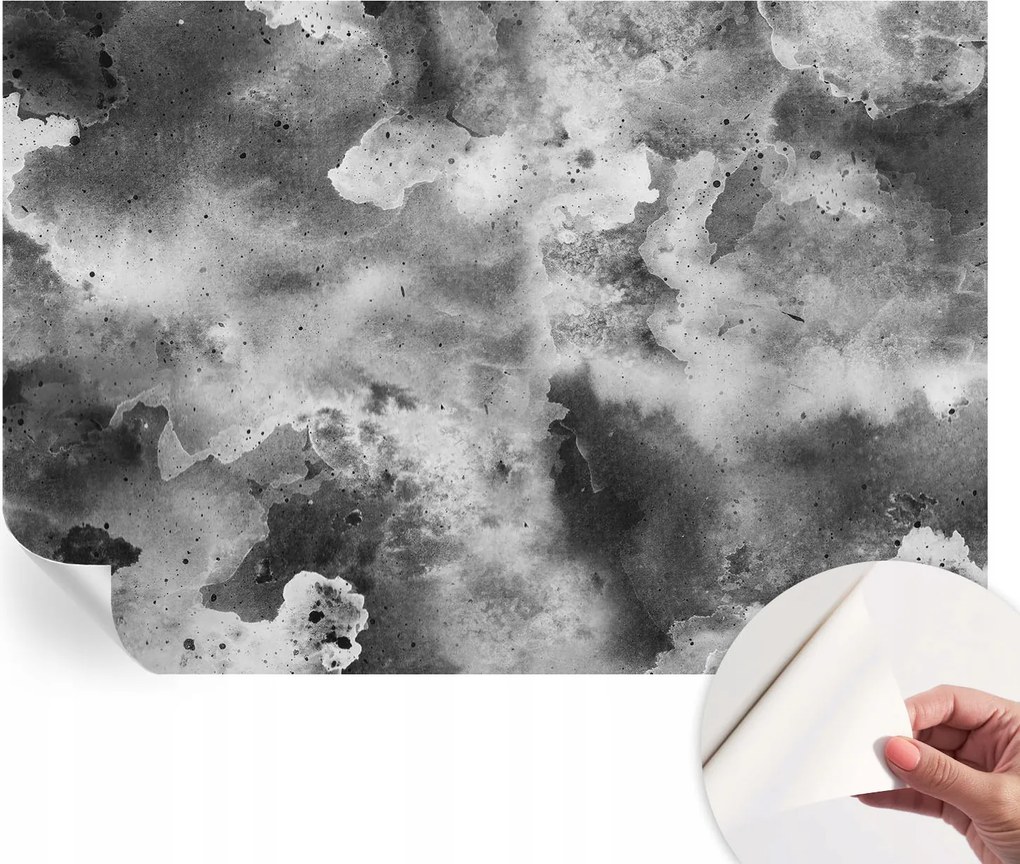 Öntapadós Dekoratív Fotótapéta Hálószobába Szürke felhők 152x104 cm