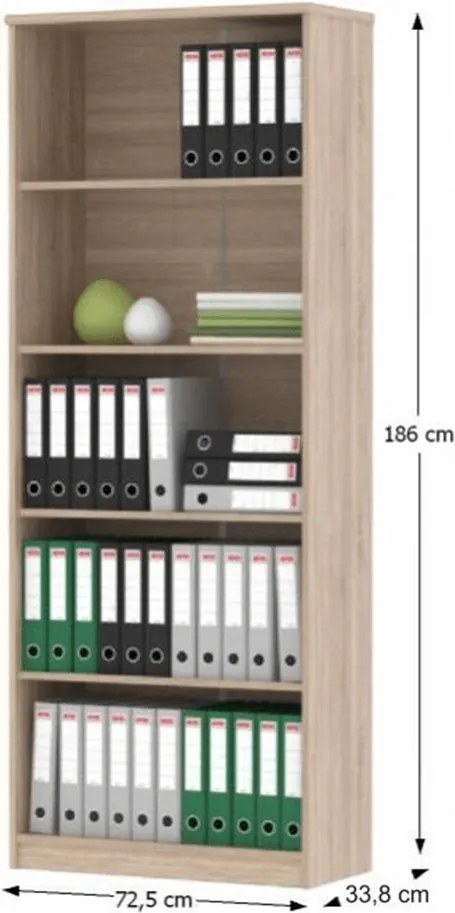 Irodai összeállítás, sonoma tölgyfa/fehér, JOHAN 2 NEW