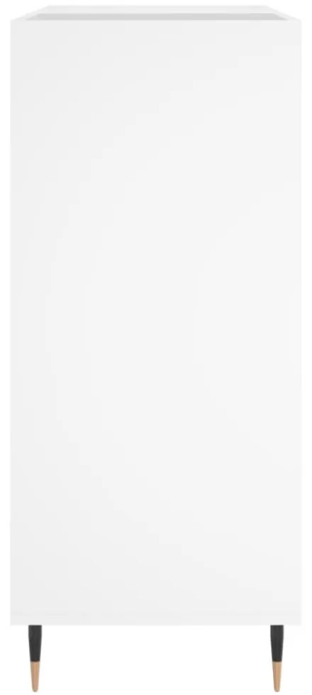 fehér szerelt fa hanglemezszekrény 84,5 x 38 x 89 cm