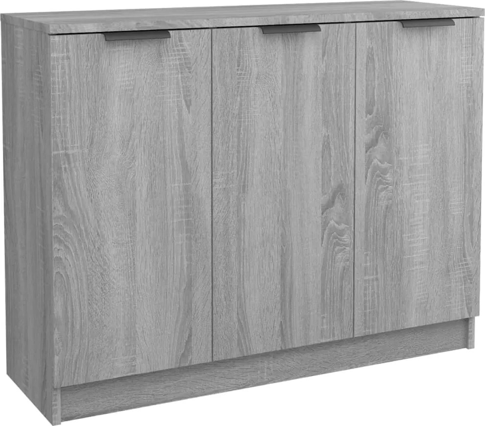vidaXL szürke sonoma színű szerelt fa tálalószekrény 90,5 x 30 x 70 cm
