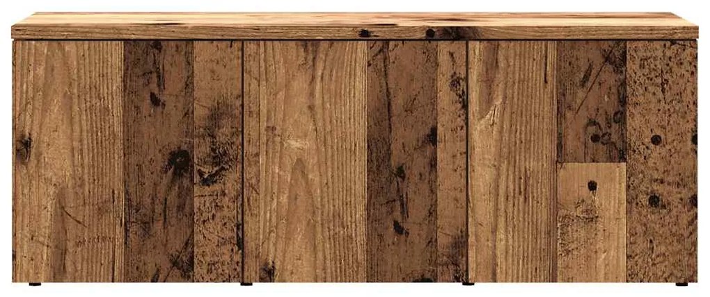 TV szekrény Régi fa 80x34x30 cm Gépelt fa