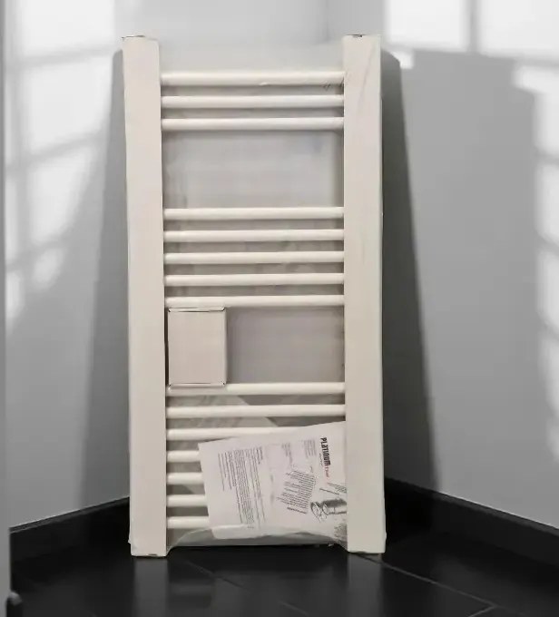 Törölközőszárító radiátor - Viva Platinum Therm - EGYENES - fehér - 400 x 1000 mm