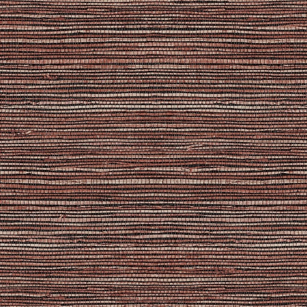 Barna vinil tapéta flizelin fű hatás vízszintes csíkok