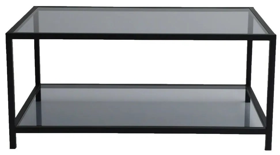 Astro Black dohányzóasztal sötét üveggel