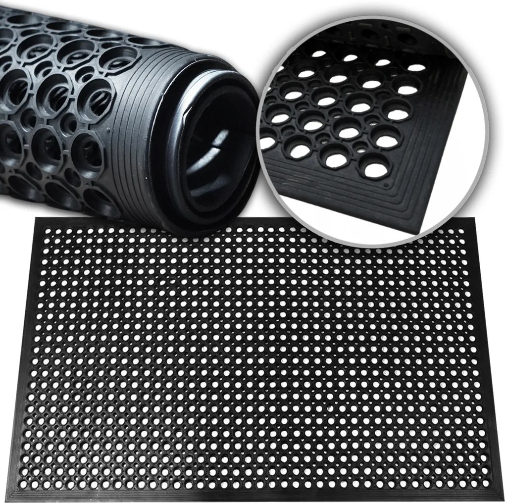 Lábtörlő Gumiszőnyeg Ajtó Előtt Áttört 40x60