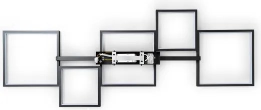 BRILAGI - SHIFT LED mennyezeti lámpatest LED/42W/230V 4000K 47,5x122 cm fekete