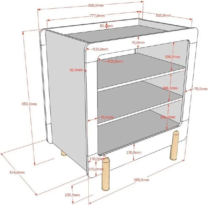 Fehér gyerek komód pelenkázó feltéttel 88x95x57 cm Smile – Vipack