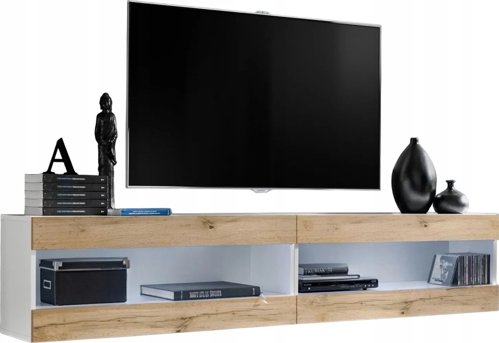 Rtv bútor szett Tivoli SET4 fehér/tölgy Wotan