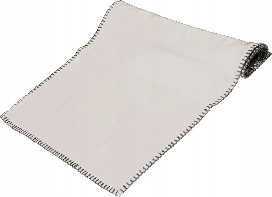 Pamut Asztali Futó Sima Klasszikus Krémszínű Hosszú 40 x 150 cm