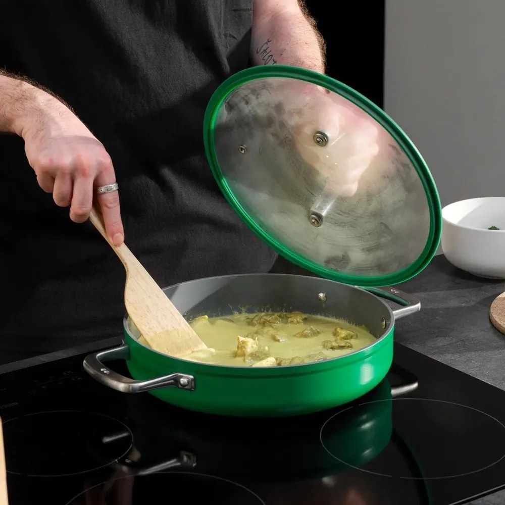 Serpenyő fedővel-kerámia felülettel ø 28 cm tegame Meda 3.0 – FABINI