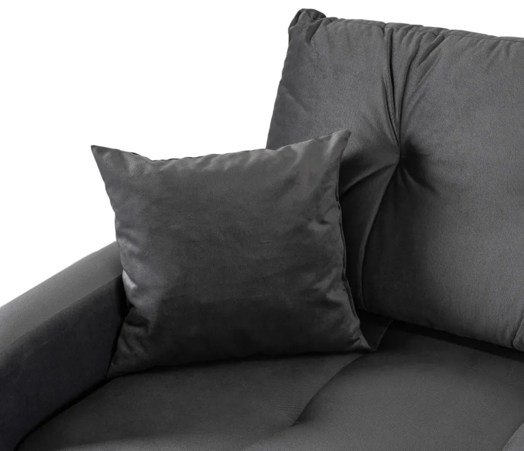 Sofa FAVIO Szara Welurowa