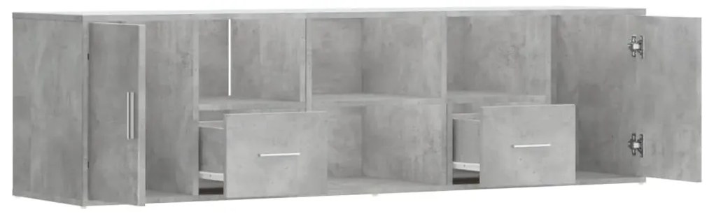 betonszürke szerelt fa sarokszekrény 160 x 40 x 45 cm