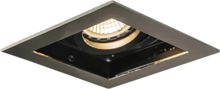 Okos süllyesztett spotlámpa acél, Wifi GU10 fényforrással - Carree