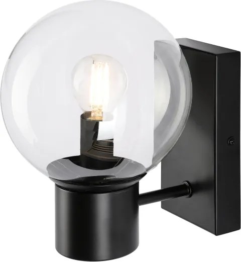 Fali lámpa SFERIO 1xE14/5W/230V fekete/átlátszó