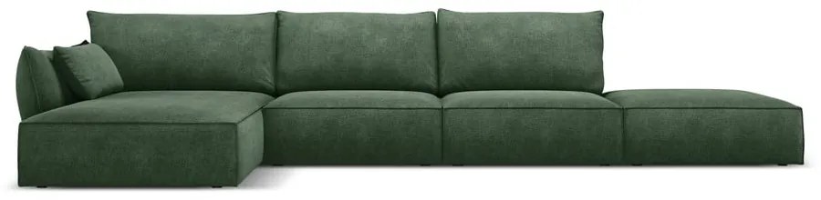 Sötétzöld sarokkanapé (bal oldali) Vanda – Mazzini Sofas