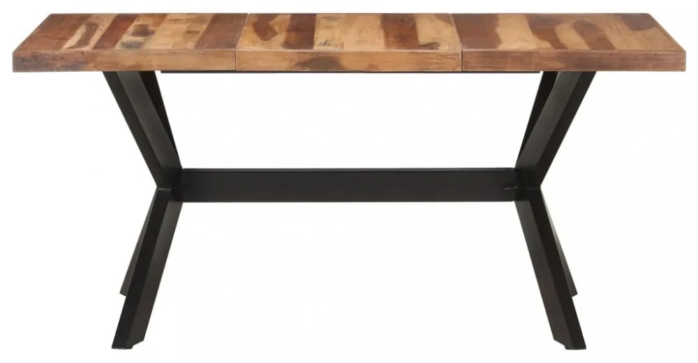 tömör fa étkezőasztal mézszínű felülettel 160 x 80 x 75 cm
