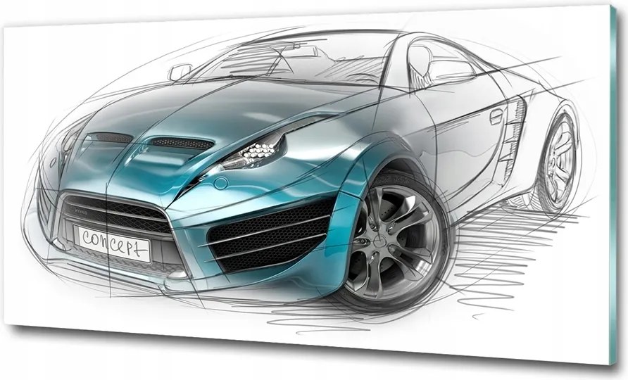 Fotó üvegkép Busz Londonban 100x70