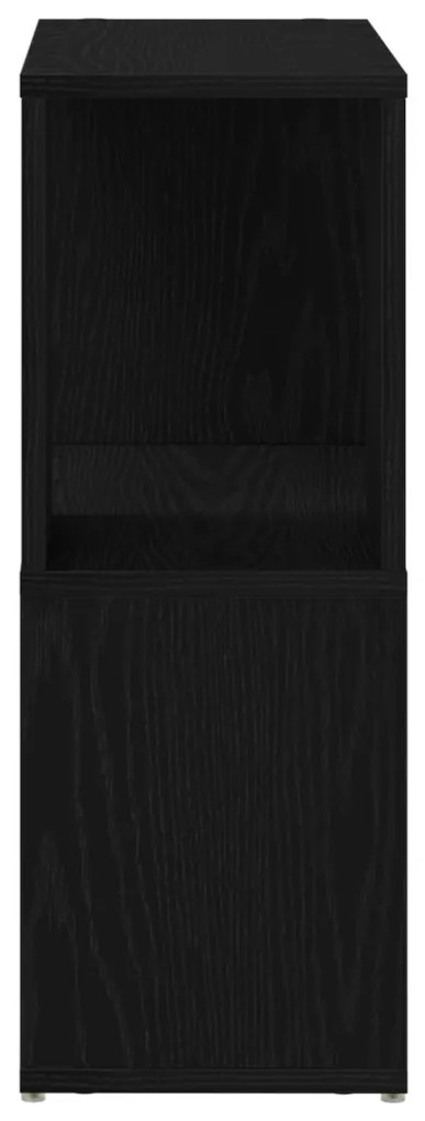 Könyvespolc Fekete tölgy 60x24x63 cm Mérnök Fa