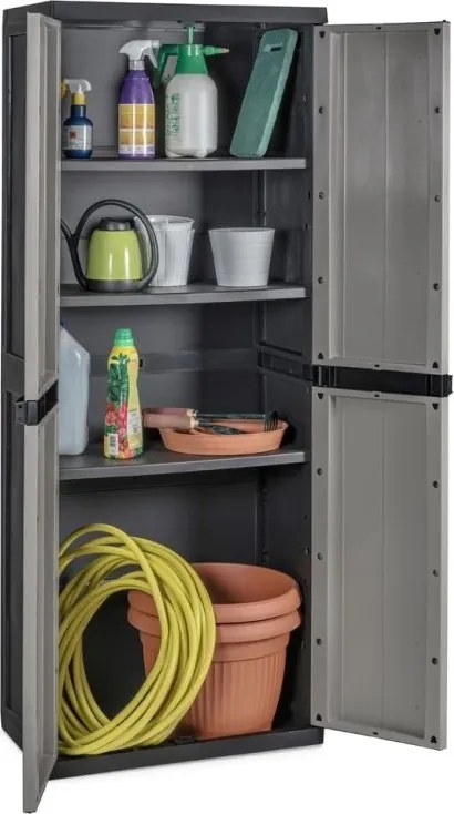 Magas műanyag szekrény BIOS MIDI szürke